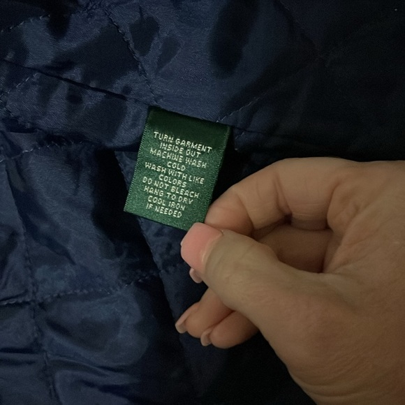 Lauren Ralph Lauren size medium Royal Blue zip up moto style jacket - Picture 5 of 10